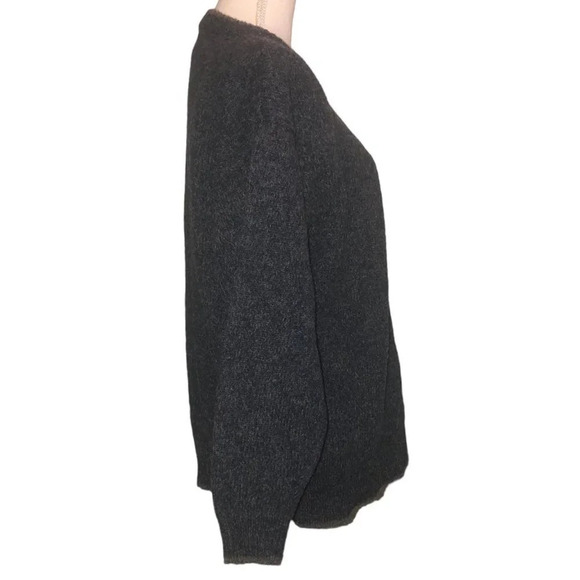 VINTAGE WOOLRICH Sz XL Womens Blue Gray Wool Blend Crew Neck Long Sleeve Sweater - Picture 5 of 6